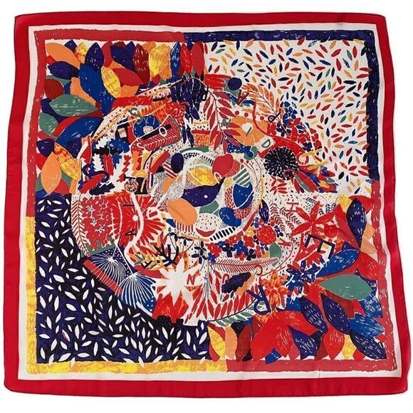 Abstract Silky Scarf   
